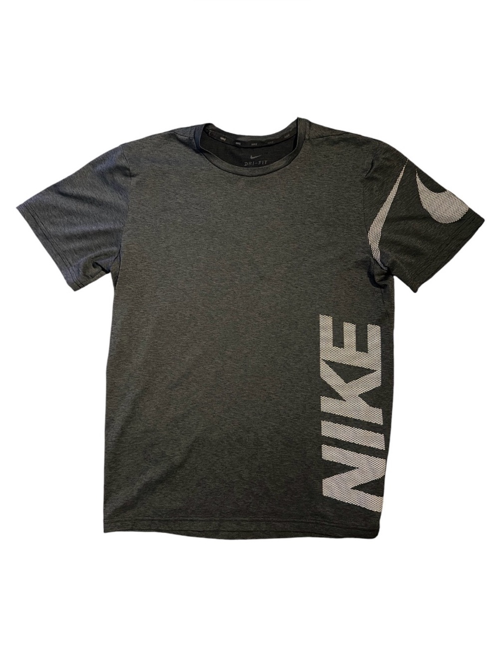 Nike Dri-FIT Graphic Performance Training Shirt Gray Men’s Medium Athletic Tee